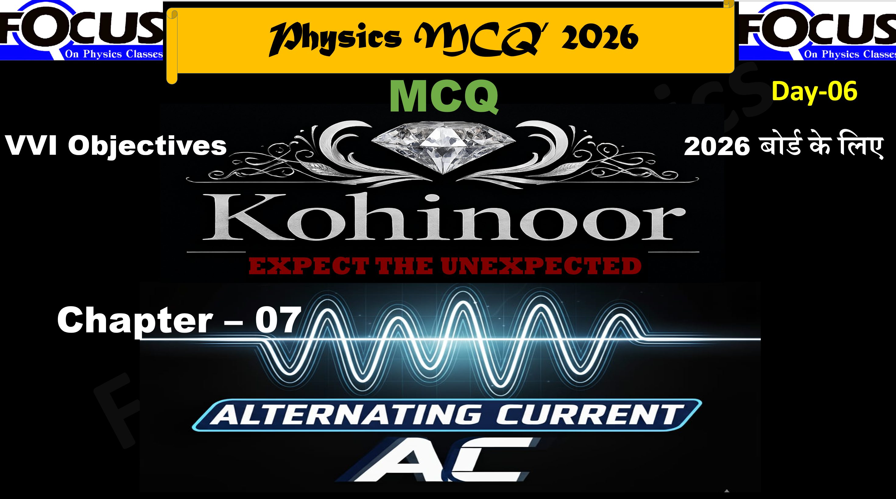 Alternating Current (Chapter -O7)